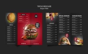 Contoh Desain Brosur Makanan 4