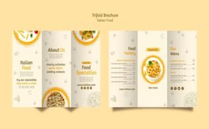 Contoh Desain Brosur Makanan 6