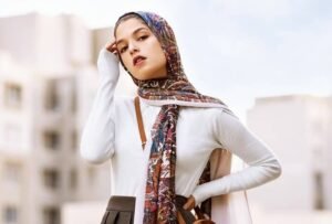 Desain hijam motif etnik Desain hijam motif etnik