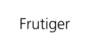 frutiger font frutiger font