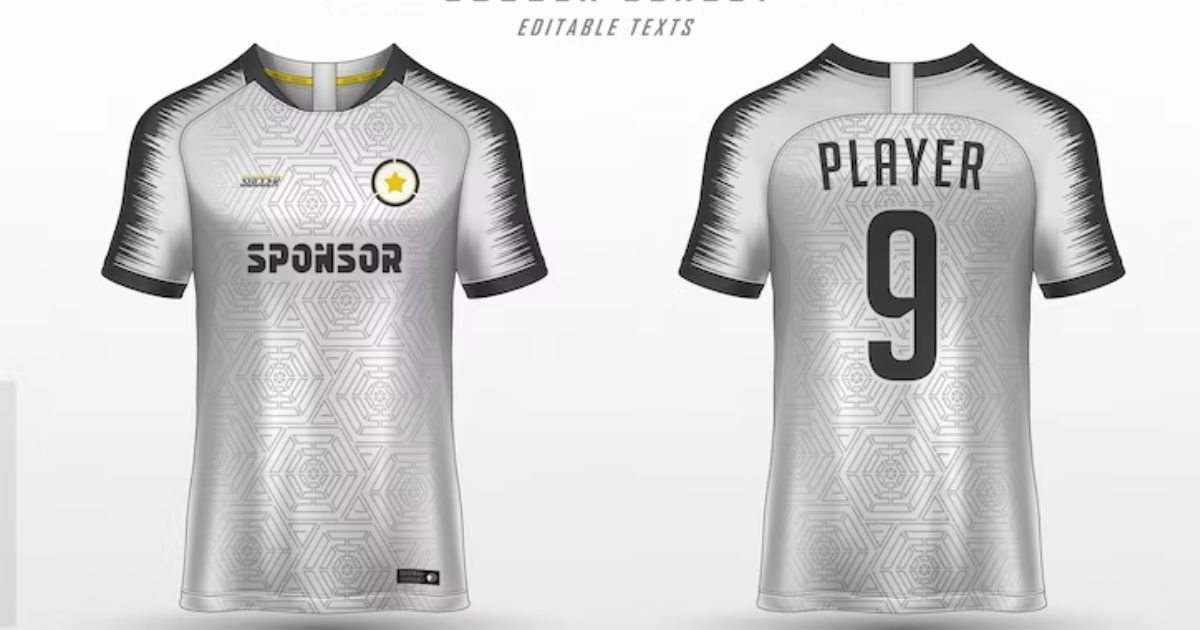Desain jersey futsal basic putih Desain jersey futsal basic putih