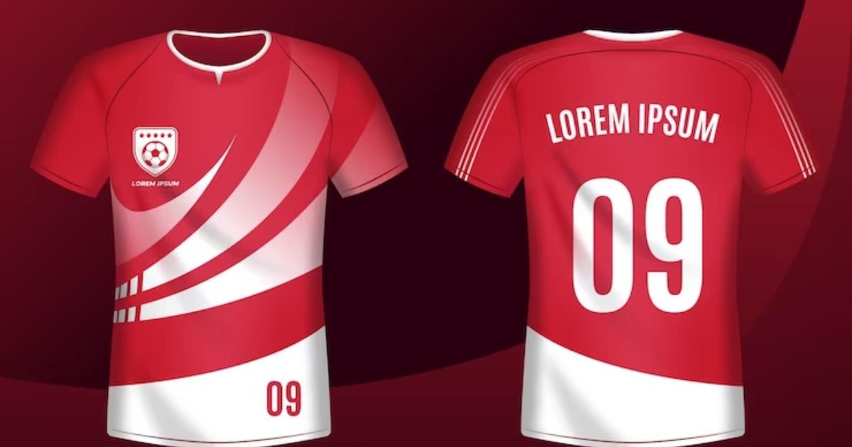 Desain jersey futsal merah putih Desain jersey futsal merah putih