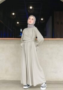 Effortless Charm with Simple Gamis Style