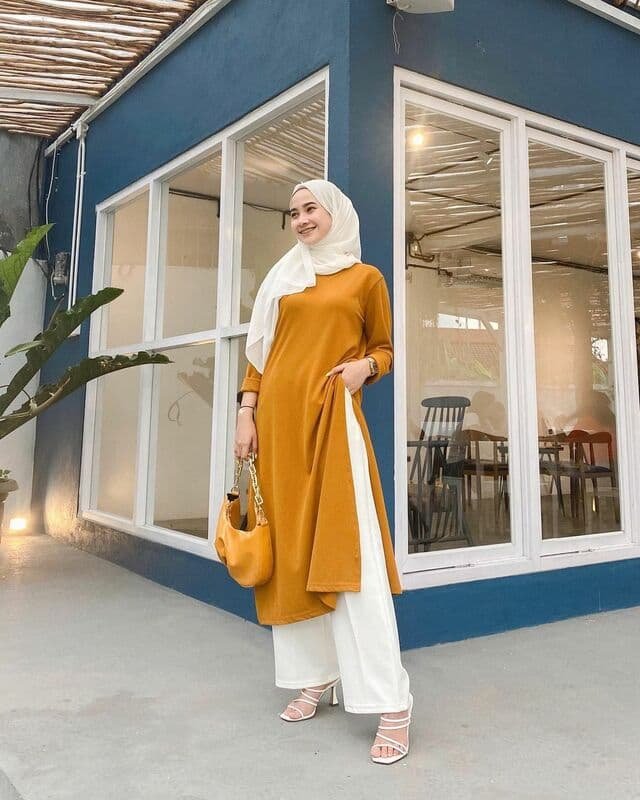 Tunik Mustard Ciamik Kasual dan Klasik / Model Baju Gamis Modern Terbaru Tunik Mustard Ciamik Kasual dan Klasik / Model Baju Gamis Modern Terbaru