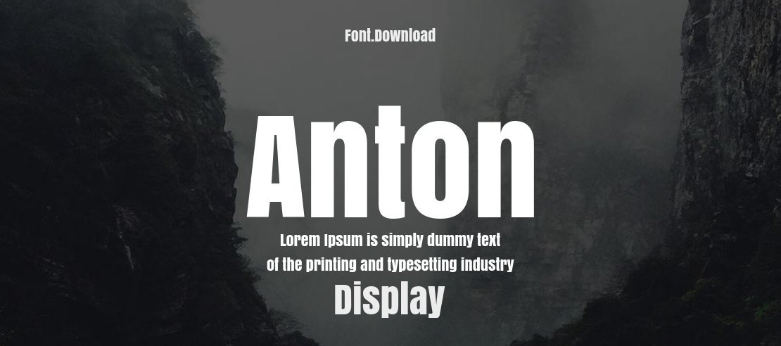 Anton Font - Bold Terbaik Anton Font - Bold Terbaik