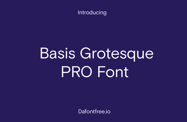 Basis Grotesque Font Basis Grotesque Font