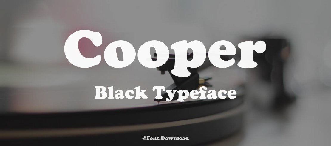 Cooper Black Font Cooper Black Font