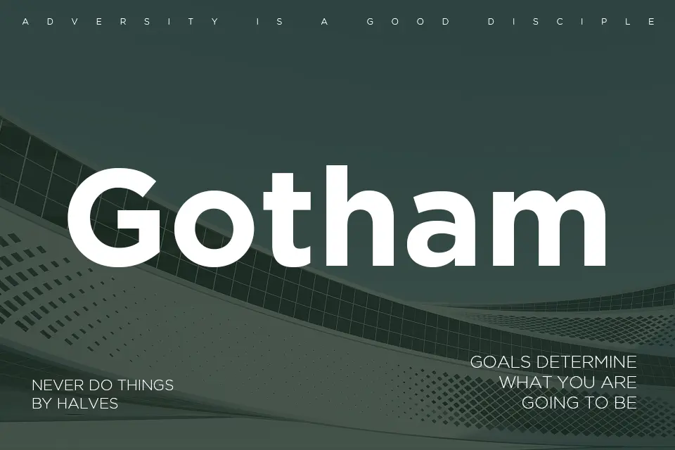 Gotham Font Family - Font Bold Terbaik Gotham Font Family - Font Bold Terbaik