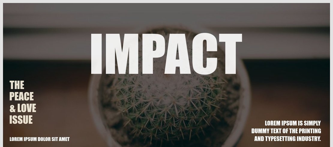 Impact Font Family - Bold Terbaik Impact Font Family - Bold Terbaik