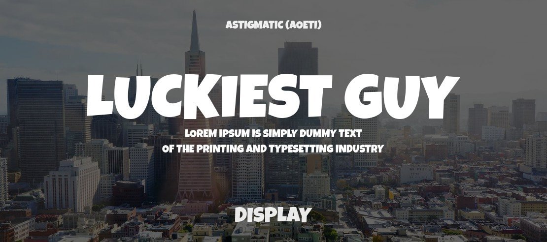 Luckiest Guy Font Luckiest Guy Font