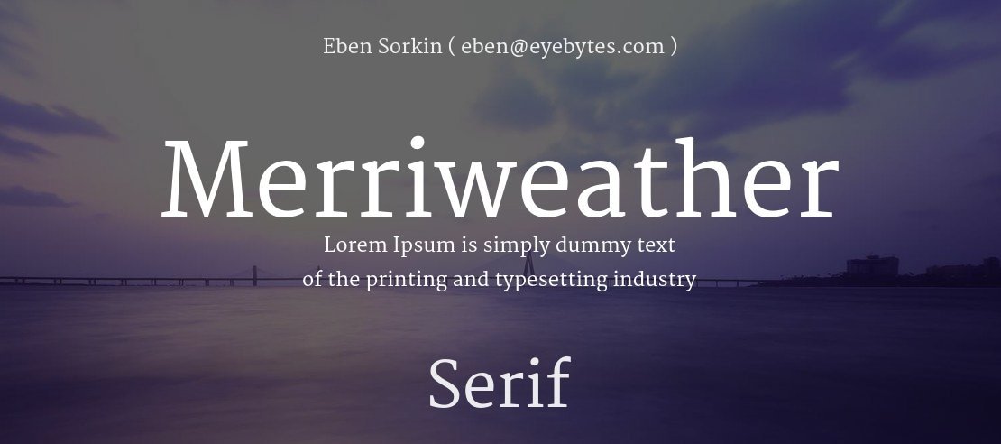 Merriweather Font