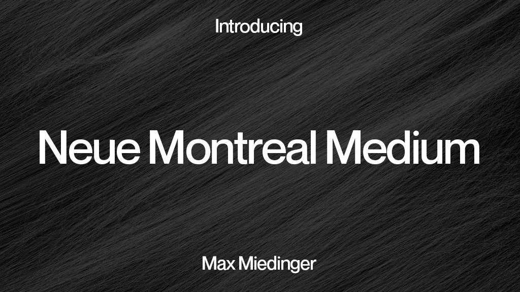 Neue Montreal Font Neue Montreal Font