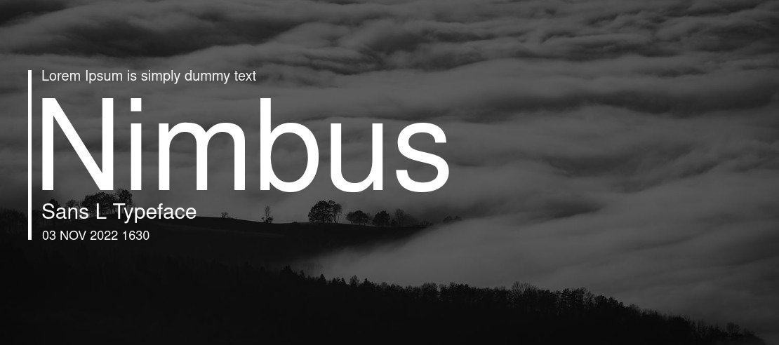 Nimbus Sans Font Nimbus Sans Font
