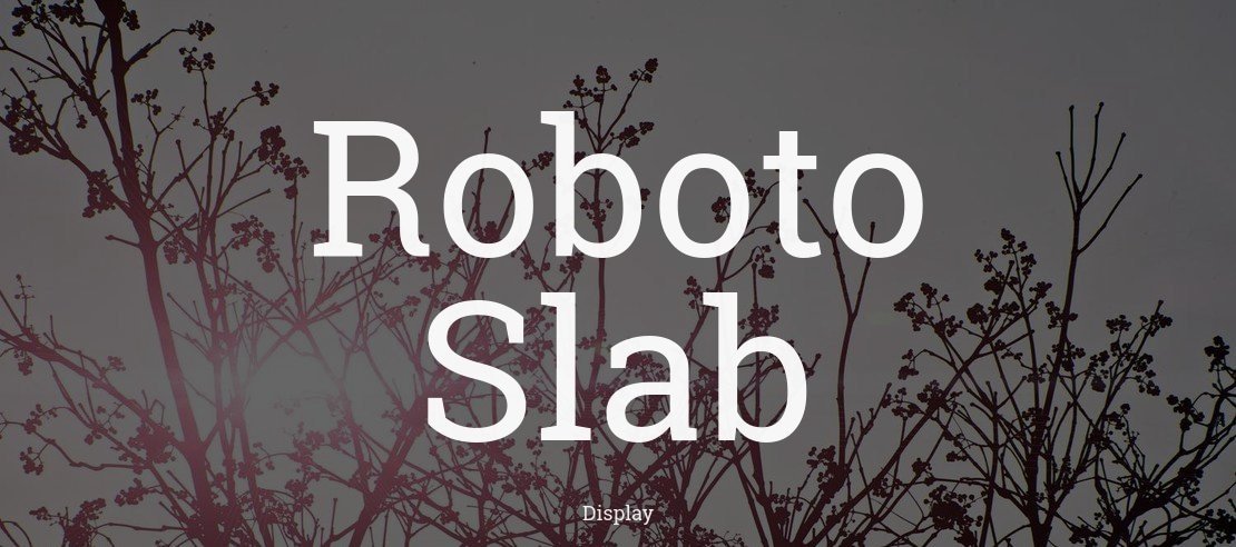 Roboto Slab Font