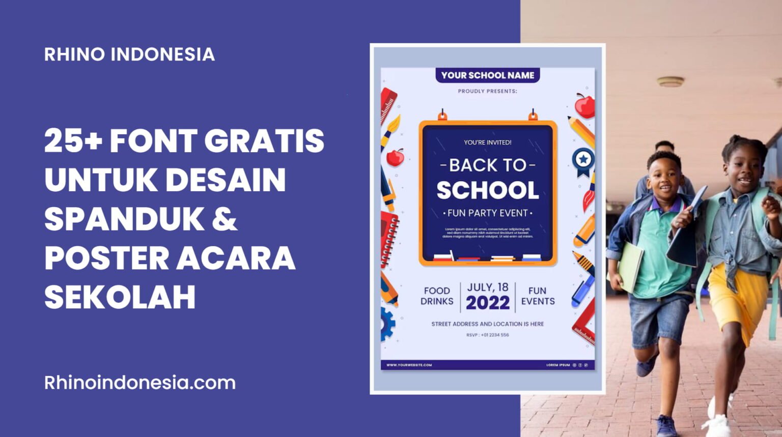 Font Gratis Untuk Poster Sekolah Font Spanduk Acara Sekolah Font Untuk Desain 17 Agustus Font Poster Bazar Sekolah Font Untuk Acara Pentas Seni