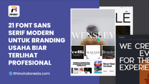 Font Sans Serif Modern Branding Usaha Profesional Desain Tipografi Modern Font Untuk UMKM Font Minimalis Elegan