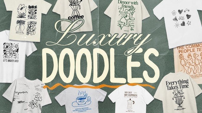 Handwritten Doodle T Shirt Design Handwritten Doodle T Shirt Design