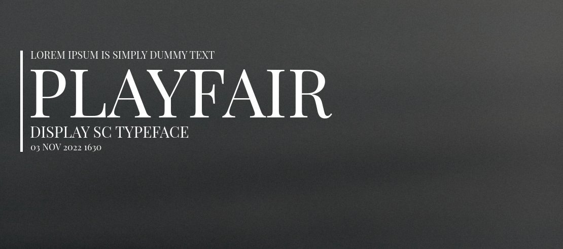 Playfair Display Font