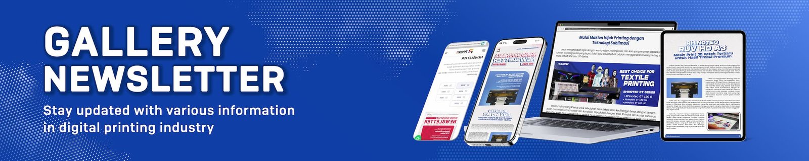 PROGRAM BANNER GALLERY NEWSLETTER