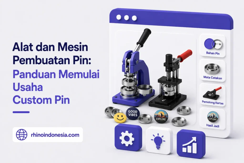 Alat dan Mesin Pembuatan Pin: Panduan Memulai Usaha Custom Pin Alat Dan Mesin Pembuatan Pin Panduan Memulai Usaha Custom Pin