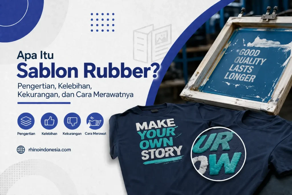 Apa Itu Sablon Rubber Kelebihan Kekurangan Perawatannya
