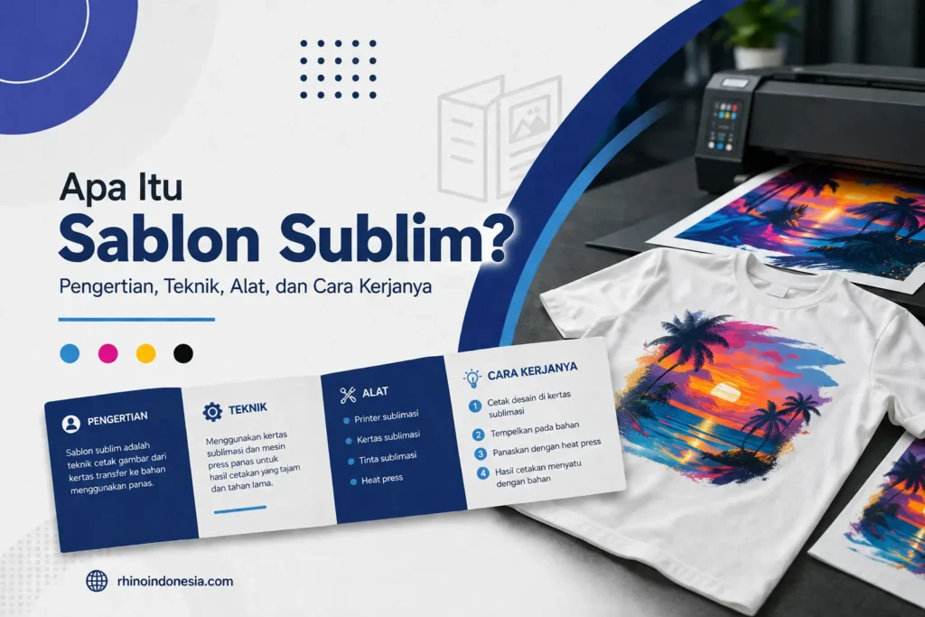 Apa Itu Sablon Sublim Pengertian Teknik Alat Serta Cara Kerjanya