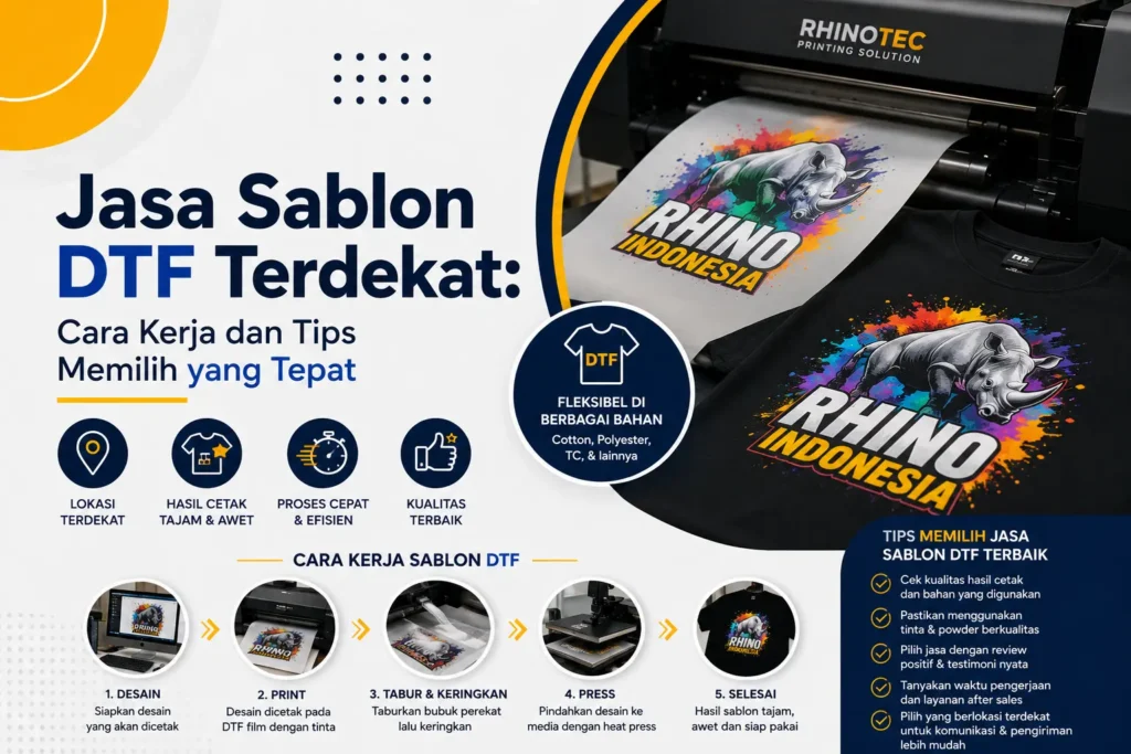 Jasa Sablon DTF Terdekat: Cara Kerja dan Tips Memilih yang Tepat Jasa Sablon DTF Terbaik Untuk Anda