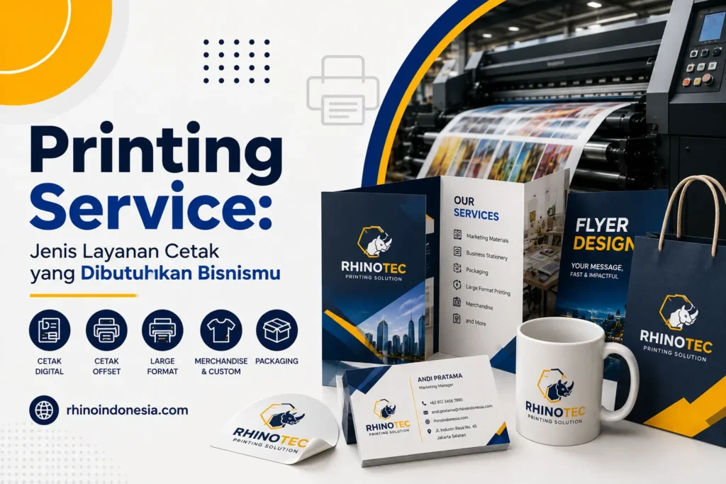 Printing Service: Jenis Layanan Cetak yang Dibutuhkan Bisnismu Layanan Cetak Untuk Kebutuhan Bisnis